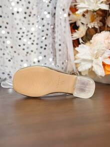 女童高跟鞋，粉色鞋子，儿童凉鞋，青少年高跟鞋 - 粉色 - 查看 8