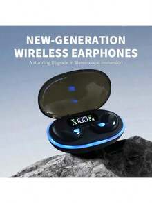 Auriculares inalámbricos mini X55, auriculares Bluetooth TWS estéreo invisibles con micrófono, llamadas HD - Multicolor - Ver 4