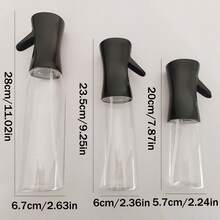 1个橄榄油喷雾瓶，PET材质，适合盛装各种液体，可用于户外烧烤、烤肉、低脂食品、沙拉、厨房、空气炸锅和露营，适合女孩使用，轻便易携，家用烧烤喷雾器，可重复灌装。