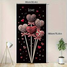 2D Flat Door 1pc Multifunctional Window Or Facade Decorations Suitable For St. Patrick's Day, Ramadan, Valentine's Day, And New Year Celebrations. Seasonal Decorations, Party Backdrop Curtains, Festive Designs, Decorative Banners, High-Quality Printing, Celebration Decorations, Event Planners.