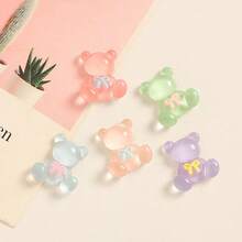 5pcs/10pcs/12pcs Bear Shaped Shoe Charms, Available In Solid Color And Transparent Resin Material. Cute And Practical, Can Decorate Clogs, Sandals, Beach Bags, Suitable For Men And Women. Ideal Gift For Valentine's Day Or Birthday., Shoe, Spring Summer Picks, Brides Maid Gifts, Room, Bedroom Decor, Bedroom Decor, Beach, Travel, For Men, For Women, Vacation,Women's Day,Travel Essentials,Wedding Favours,Y2k,Bedroom,Car Accessories Women,Kitchen Decor - Multicolor - View 3
