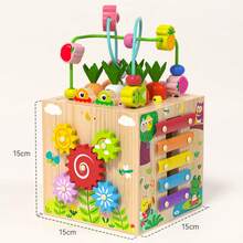 Juego de bloques de construcción educativos multifuncionales con cuentas, adecuado para niños de 3+ años, niños y niñas, ideal para educación temprana, excelente regalo para días festivos - Rosario - Ver 16