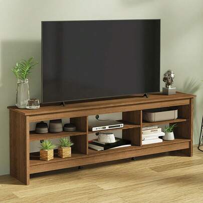  Mueble Mesa Para Tv Rack Madesa 6 Espacios Hasta 80 Marron