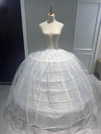 Big Petticoat 6Hoops Large White Petticoat Super Fluffy Petticoat Wedding Dress Bridal Gown