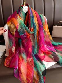 这款雪纺围巾适合户外活动、休闲和装饰。它可以用作头巾、发带或发饰，是秋冬季提升您造型的理想之选。 - 彩色 - 查看 3