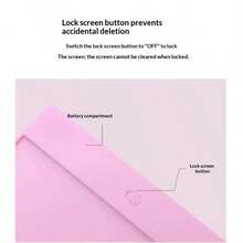 Tableta de escritura LCD de 8.5/10/12 pulgadas, pizarra de dibujo reutilizable adecuada para el hogar, la escuela y la oficina, bloc de notas para escritura y bocetos borrables, herramienta educativa para escritura y dibujo creativos, regalo del Día de San Valentín (adecuado para adultos y estudiantes), regalo de vuelta a clases - Multicolor - Ver 4