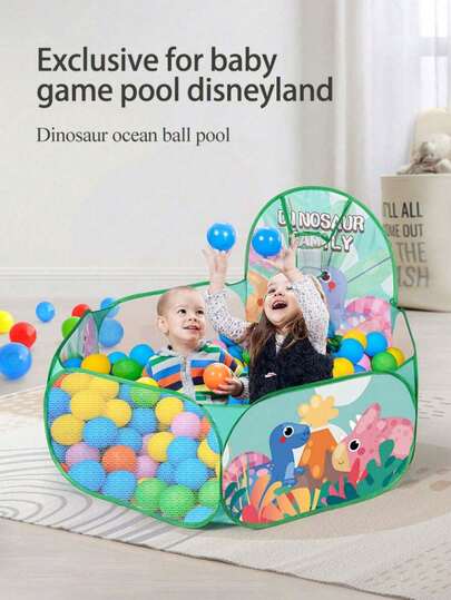 4ft/120cm Foldable Ball Pit Tent With Basketball Hoop, Portable Fun Playhouse, Great Gift For Kids Birthday