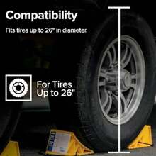 Camco 44432 Wheel Chock Without Rope, Helps Keep Your Trailer or RV In Place (Pack of 1)(Con diseño de cuerda Paquete con 2) - Multicolor - Ver 6