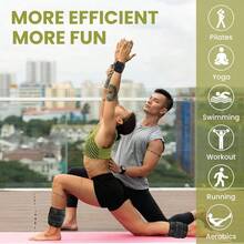 Pesas de Tobillo Ajustables para Fitness, Pesas Ajustables de 2 lb a 10 lb 1 par, 1 a 5 lb por Tobillo, para Mueca con Correa Ajustable para Ejercicio, Caminar, Footing, Gimnasio - Negro - Ver 5