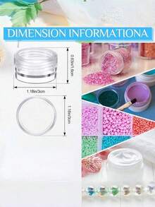 72pcs/48pcs/24pcs/12pcs/1pc 5ml Empty Box Diamond Powder Jewelry Storage Box Eye Shadow Lipstick Filling Bottle Small Round Cosmetic Container Travel Portable Box Subpackage Can Mini Small Round Jar With Lid Round Cosmetic Box Subpackage Bottle Leak Proof Bottle Nail Jewelry Box Sequin Subpackage Empty Bottle Small Round Bottle Eye Shadow Gold Powder Cream Bottle