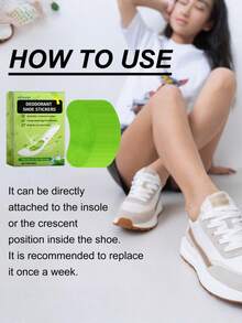 Shoe Deodorizer Pads - Absorb Sweat & Odor, Universal Fit For All Shoe Types, Material: Other, Commercial Cleaning, Household/All Shoes/All Users, Essential Shoe Care Item - Multicolor - View 2