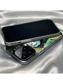 Funda de teléfono Epc E-Edgerunners Cartoon C-Cyberpunk, funda IMD compatible con 16 15 14 13 12 11 Pro Max Plus, color plata, funda compatible con funda  17 pro max, funda  17 pro, funda  17, funda  16, funda  16 pro max, funda  15 - Z2 - Ver 5