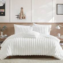Riverbrook Home Everett Faux Fur 3-Piece Comforter Set, Twin XL, White - 白色 - 查看 6