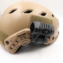 1pc FAST Rotating 5-Position Tactical Helmet Flashlight Mount, Flashlight Accessory - Multicolor - View 8