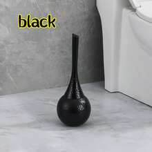 1pc Premium Gold-Tone Toilet Brush With Holder | Long Handle Bathroom/Toilet Cleaning Brush, Cute Elegant Freestanding Toilet Brush Set For Home, Bathroom, Toilet - Multicolor - View 12