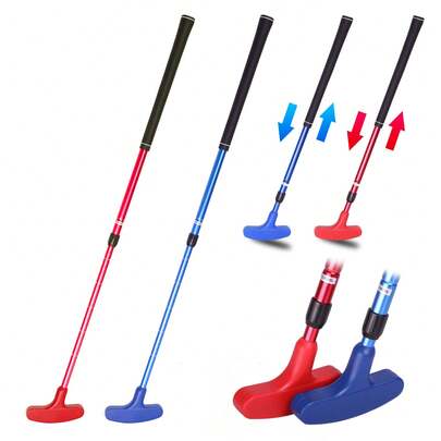 Golf Putters For Men And Women - Extendable Shaft For Golfers Trainers Tricks - Two-Way Golf Putter For Beginners Golfers Learn - Golf Training PU Stretch Practice Balls - Adjustable Length Golf Putter, Great For Junior And Adults Trick Trainer Gift
