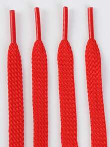 1 Pair Thick Woven Solid Color Basic Polyester (Polyester) Shoelaces, All-Season Outdoor Casual Shoes Replacement Accessories Rope - Multicolor - View 19
