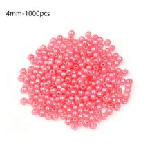 1000/300/500/50/40/30/20/10顆/包 ABS仿珍珠直孔散珠 淡粉色珍珠 3-20mm 用於製作手鍊、耳環、項鍊 DIY - 淺粉色 - 查看 11