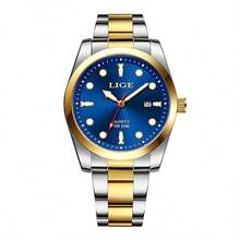 Relógios de Mergulho LIGE para Homens, Moda Militar à Prova d'Água, Relógios de Pulso Cronógrafo de Quartzo, Relógio Esportivo de Luxo de Top para Homens