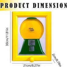 Un dispensador de caramelos de color rosa, amarillo y azul, un regalo de Navidad y Halloween DIY, un marco de fotos decorativo moderno y de lujo, adecuado para la decoración del hogar, la sala de estar, el dormitorio, la oficina, el escritorio o la pared - Multicolor - Ver 5