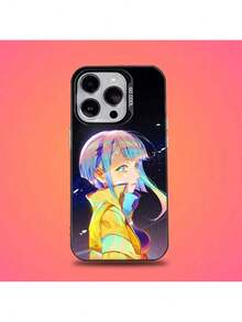 Coque de téléphone compatible avec E-Edgerunners Cyberpunks pour 16, 15, 14, 13, 12, 11, Pro, Max, Plus, Mini, XS, SE. Coque de protection antichute en matière noire mate compatible avec les modèles 17, 17 Pro et 17 Pro Max - Z3 - Voir 5