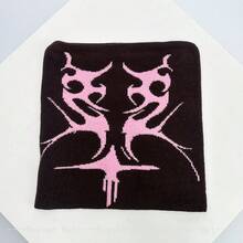 1 件秋冬美国街头风格提花火焰针织帽,温暖时尚个性化滑雪帽秋季 - 彩色 - 查看 22