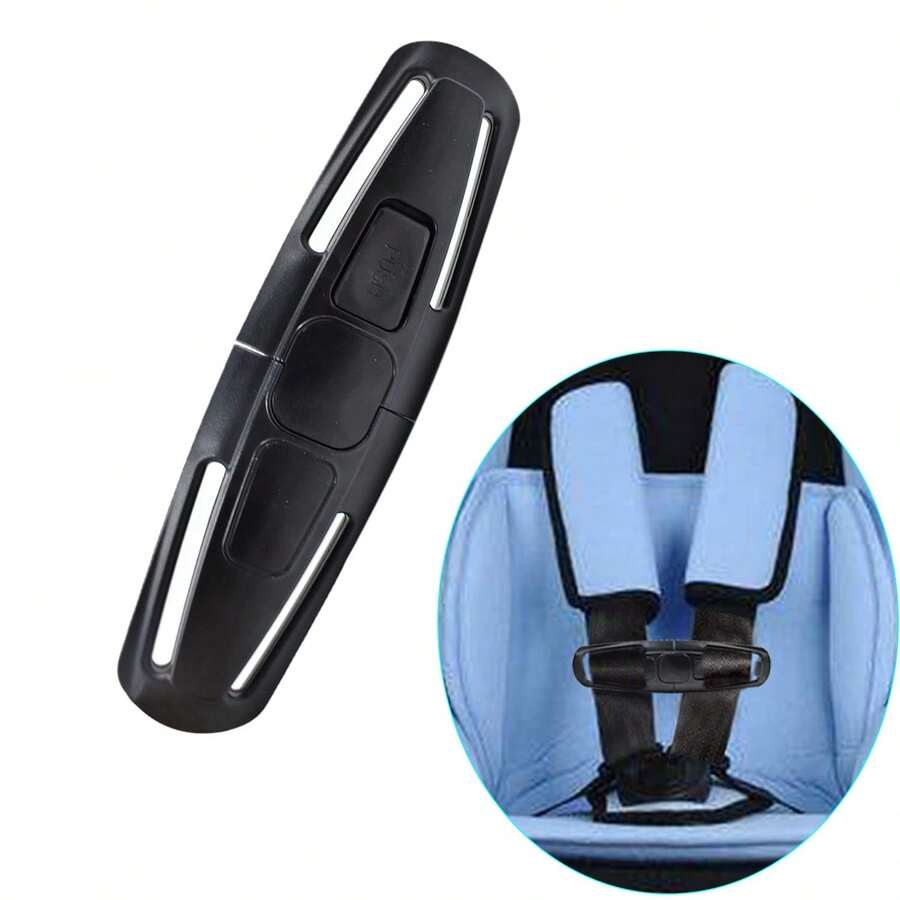 Black Car Baby Safety Seat Strap Belt Harness Chest Clip Buckle For Baby Kid Child Safety Seatbelt Buckle Latch Accessories Car Toddler Safety Seat Strap Belt Harness Chest Clip Buckle Latch Nylon Lock Locking Buckle Clips - Multicolor - View 1