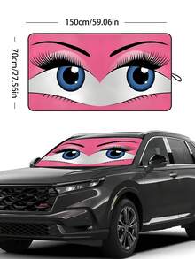 59.06 X 27.5 Inch Foldable Windshield Sun Shade, Blocks UV Rays And Keeps Vehicle Cool, Suitable For Hatchback, Truck, SUV, MPV - 150cm*70cm - View 17