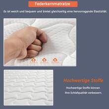 Spring Mattress, Dimensions: 90 * 200 Cm, Thickness: 12 Cm, Firmness Level: H3, With Ergonomic Modules And Lumbar Support; Rolled Mattress - White - View 11