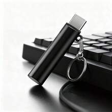 Encendedor para teléfono móvil tipo C, mini calentador portátil para encendedores con resistencia a altas temperaturas, encendedor multifuncional sin aceite para teléfonos móviles, plug-and-play. - Negro - Ver 1