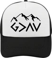 God Is Greaters Than Highs And Lows Baseball Hat Running Caps Mom - God Is Greaters Than the Highs and Lowsallblack5 - View 10