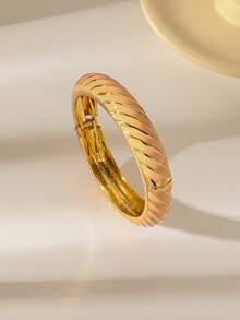 1pc Bohemian Style Beach Vacation Bracelet, Enamel Colorful Bangle Cuff Bracelet For Women, Retro Fashionable Colorful Charm Jewelry, Daily Party And Holiday Accessory