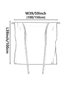 1 chiếc rèm cửa buộc dây họa tiết hoa lãng mạn cho cửa sổ nhỏ, kiểu dáng La Mã, có thể điều chỉnh, chất liệu ren voan mỏng, nhiều lớp, thích hợp trang trí nhà cửa, bao gồm rèm cửa sổ, rèm trang trí ban công và rèm có khe luồn thanh treo. - Màu be - Xem 10