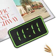 1pc 11:11 Digital Clock Embroidered Patch, Iron-On/Sew-On Applique For DIY Fashion Accessories & Crafts - Mixed Colors - Color Mixing - View 1