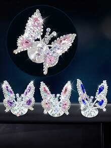 1 cái Trang trí nội thất xe hơi hình bướm nhảy múa Bảng điều khiển làm đẹp Cửa thoát khí Trang trí thời trang và năng động Phụ kiện xe hơi cao cấp Quà tặng tốt nhất để nhảy tự nhiên với xe hơi Thích hợp cho xe hơi, xe tải và xe tải - Một cỡ - Xem 2