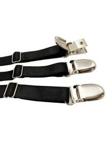 2pcs/Set Adjustable Men's Shirt Stays With Non-Slip Locking Clamps - Keep Your Shirt Tucked In All Day! - Multicolor - View 7