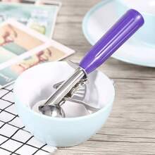 Cuchara para Helado de Acero Inoxidable, Cuchara para Fruta Antiadherente, Cuchara para Mantequilla Congelada, Cucharas para Galletas de Metal, Herramientas para Helado, 1. 4, 2 - 4,2 centímetros - Ver 5