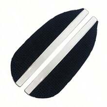 2 piezas Viseras de lluvia para espejos retrovisores con incrustaciones de rhinestone | Protector de lluvia universal ensanchado y ampliado, accesorio decorativo de lujo para automóviles.