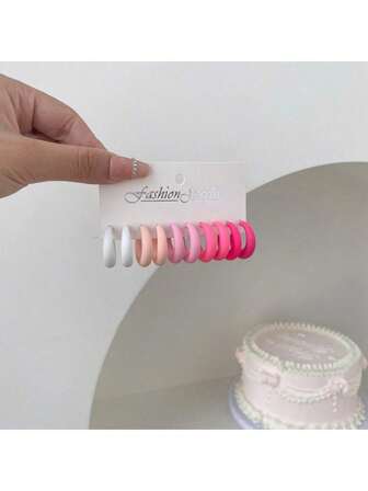 5 par retro street style y2k geometriska akryl överdrivna modeörhängen, lämpliga för kvinnor, mors dag, alla hjärtans dag, jul, nyår, vardagskläder