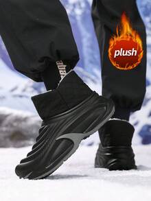 男士镂空凉鞋，夏季新款闭趾拖鞋，厚底防滑防臭透气休闲运动凉鞋，适合学生、校园、休闲、钓鱼、驾驶、海滩、水上活动等场合，轻便柔软舒适，一脚蹬设计 - 黑色 - 查看 4