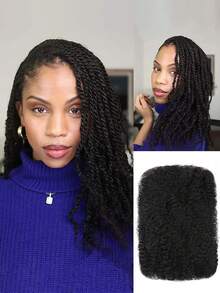 Afro Kinkys Bulk Human Hair For Dreadlock Extensions 30g/Pack Bulk Hair Black Color Brazilian Virgin Hair