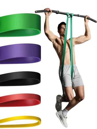 1Pc Resistance Bands Exercise Elastic Band Home Yoga Gym Equipment Accessories Sports Power Pull-Up Assist Band Bodybuilding