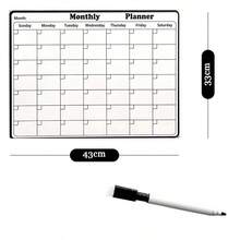 1pc Children's Desk Calendar Planner, Weekly/Monthly Memo Board, Reusable Dry Erase White Board Calendar, Suitable For Bedroom, Living Room, Kitchen - Multicolor - View 12