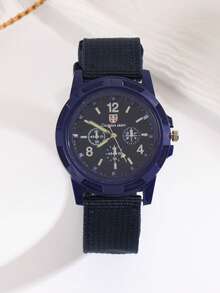 1 件/3 件/5 件/6 件/套男士硅胶赛车运动时尚数字表盘石英表组合套装（无盒） - 均碼 - 查看 10