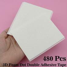 240/480/720/960/1200/2400pcs Double-Sided Adhesive Hexagon EVA Foam Tape, Super Sticky Double-Sided Foam Tape, 3D Double-Sided Foam Stickers, Suitable For Handmade Crafts - White - View 11