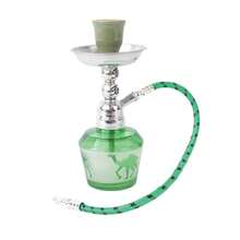 Mini Hookah Set - Made Of Sturdy And Durable Metal, Decorated With Animal Motifs, Suitable For Home Or Bar Use, Featuring A Water Filtration System, A Decorative Hookah, And Exquisite Craftsmanship.