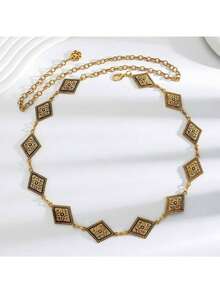 1 chiếc thắt lưng đen họa tiết hoa cổ điển phong cách phương Tây cỡ lớn dành cho nữ - Nhiều màu - Xem 11