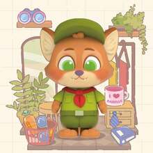 Miniso Đồ trang trí để bàn và sưu tầm theo chủ đề Zootopia Daily Moments của Disney, hộp bí ẩn, nhiều nhân vật, chất liệu vinyl, đế mô phỏng cảnh vật, (giao ngẫu nhiên 1 cái) - Nhiều màu - Xem 8