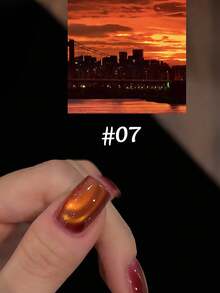 12毫升复古闪光红、蓝、金玻璃珠高密度指甲油凝胶，适用于美甲沙龙、美白、美甲艺术、圣诞美甲 - 彩色 - 查看 21