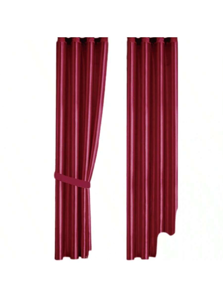 Cortinas color Rojo de alta durabilidad de 140cm*225cm